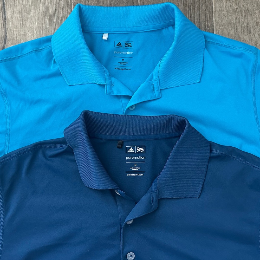 Adidas Golf Blue Polo Shirts - Puremotion